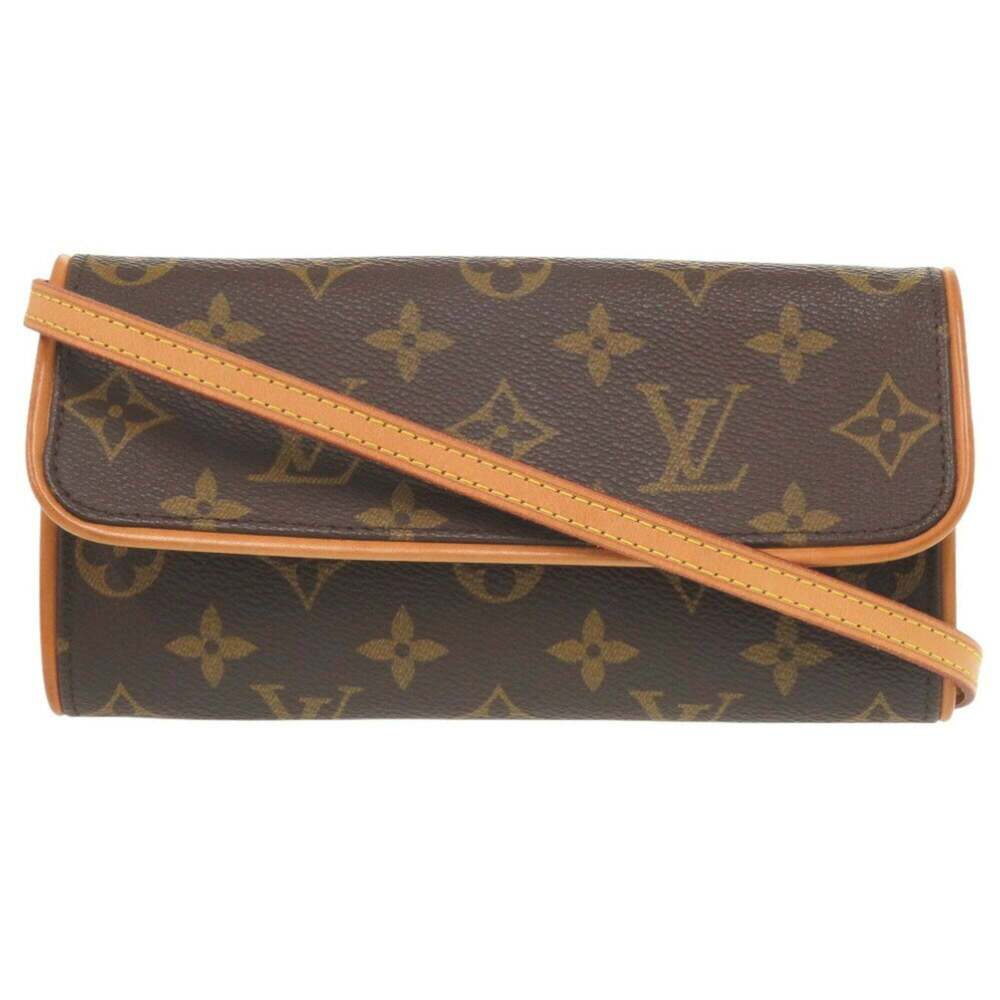 LOUIS VUITTON Authentic Brown Monogram Pochette Shoulder Bag